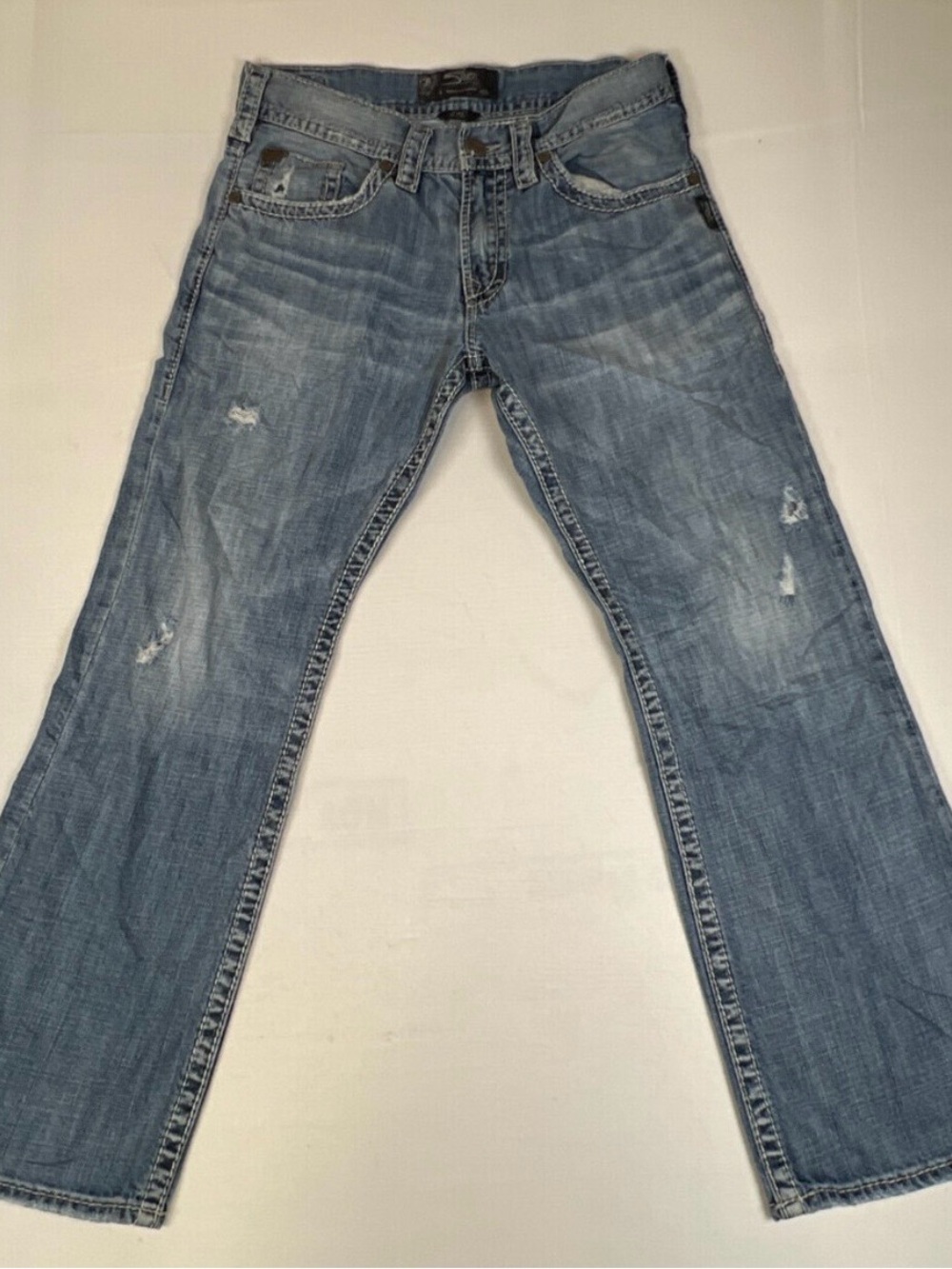 Relaxed Bootcut Blue Denim Jeans Silver Jeans Co. Men Size 31x30 Zac